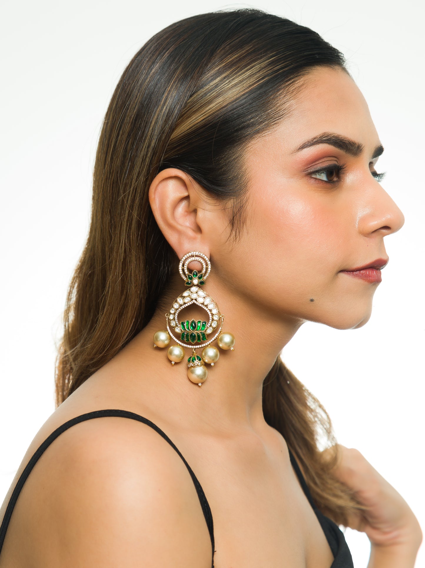 Saugandhika Kundan Earrings