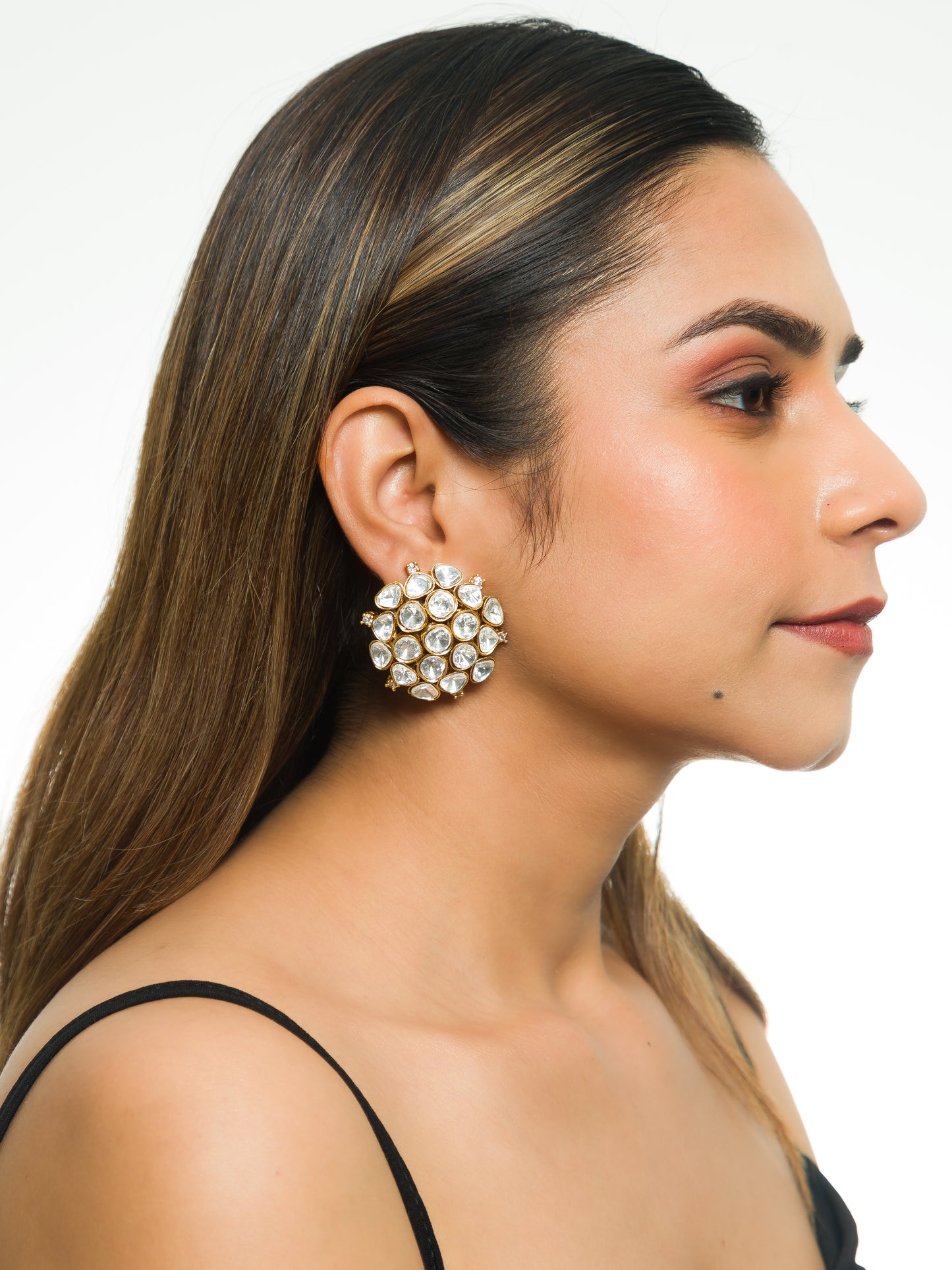Kusumini Kundan Studs