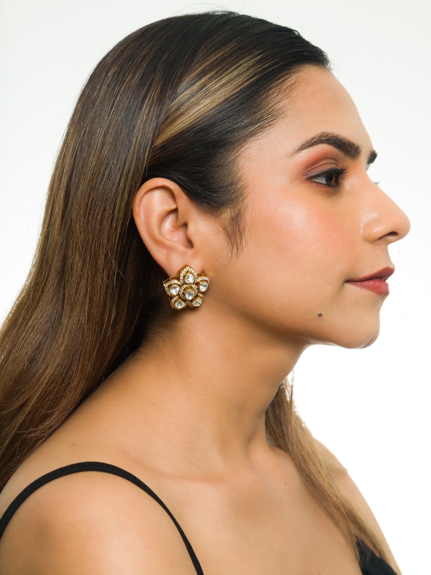 Satyavati Blossom Kundan Studs