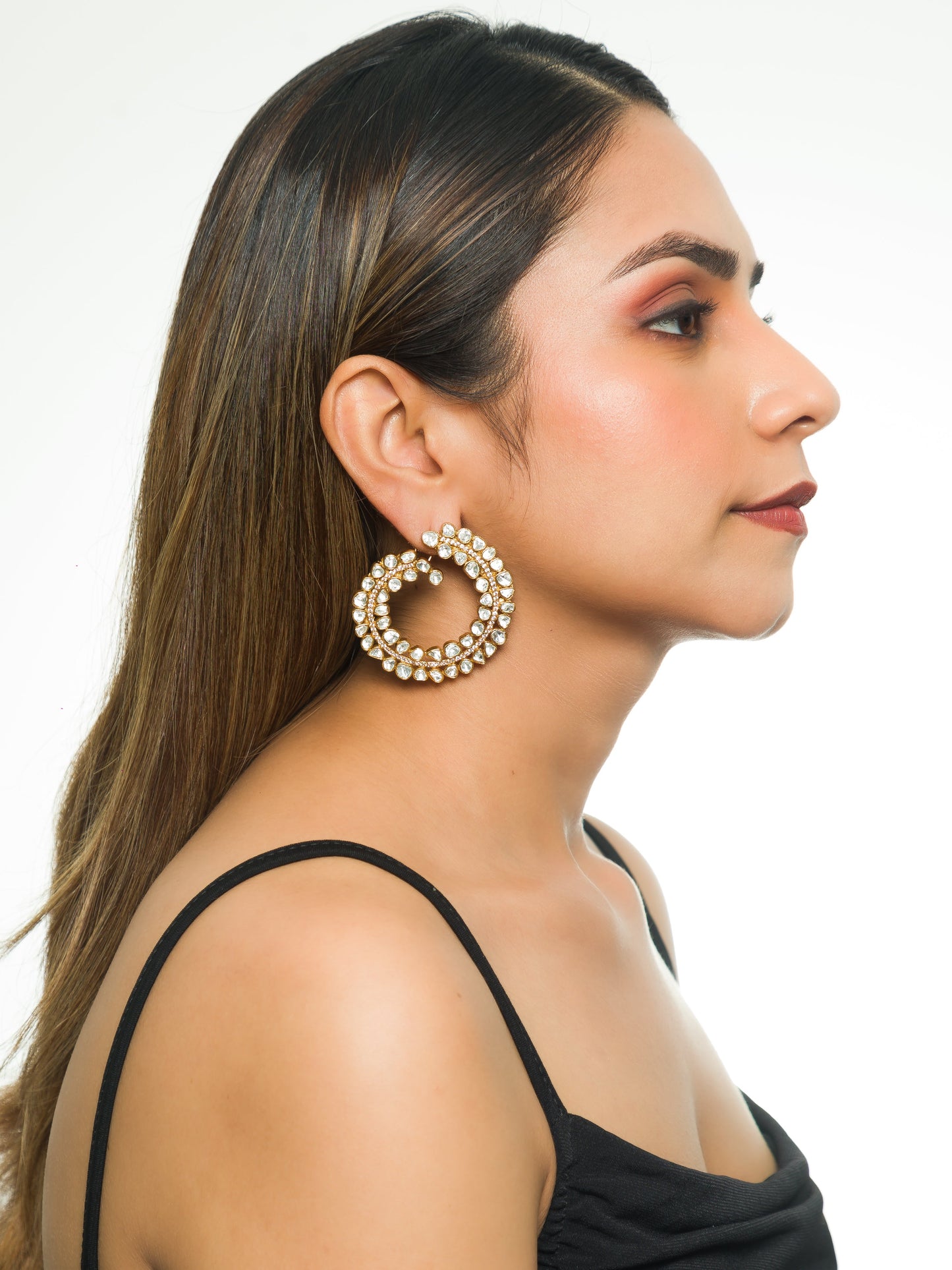 Aaradhya Leaflet Kundan Studs