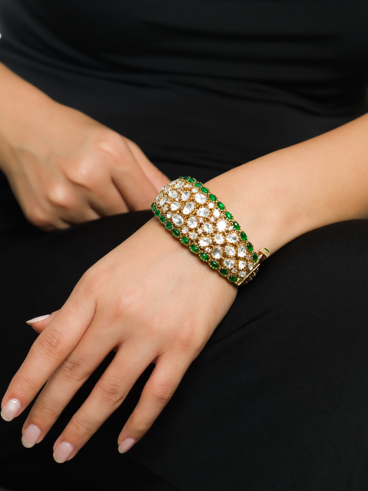 Rija Emerald Cuff