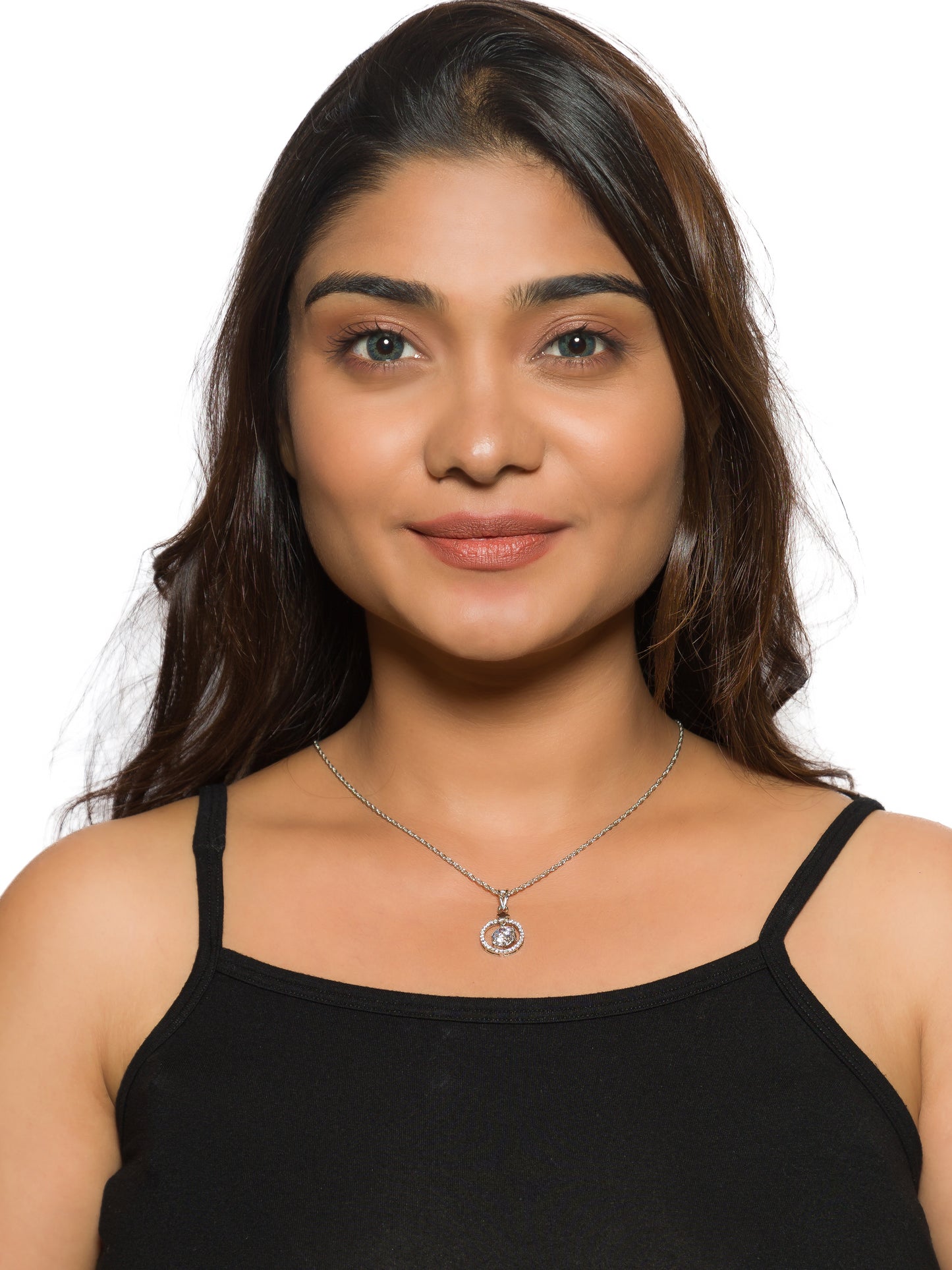 Celeste Radiant Circle Pendant