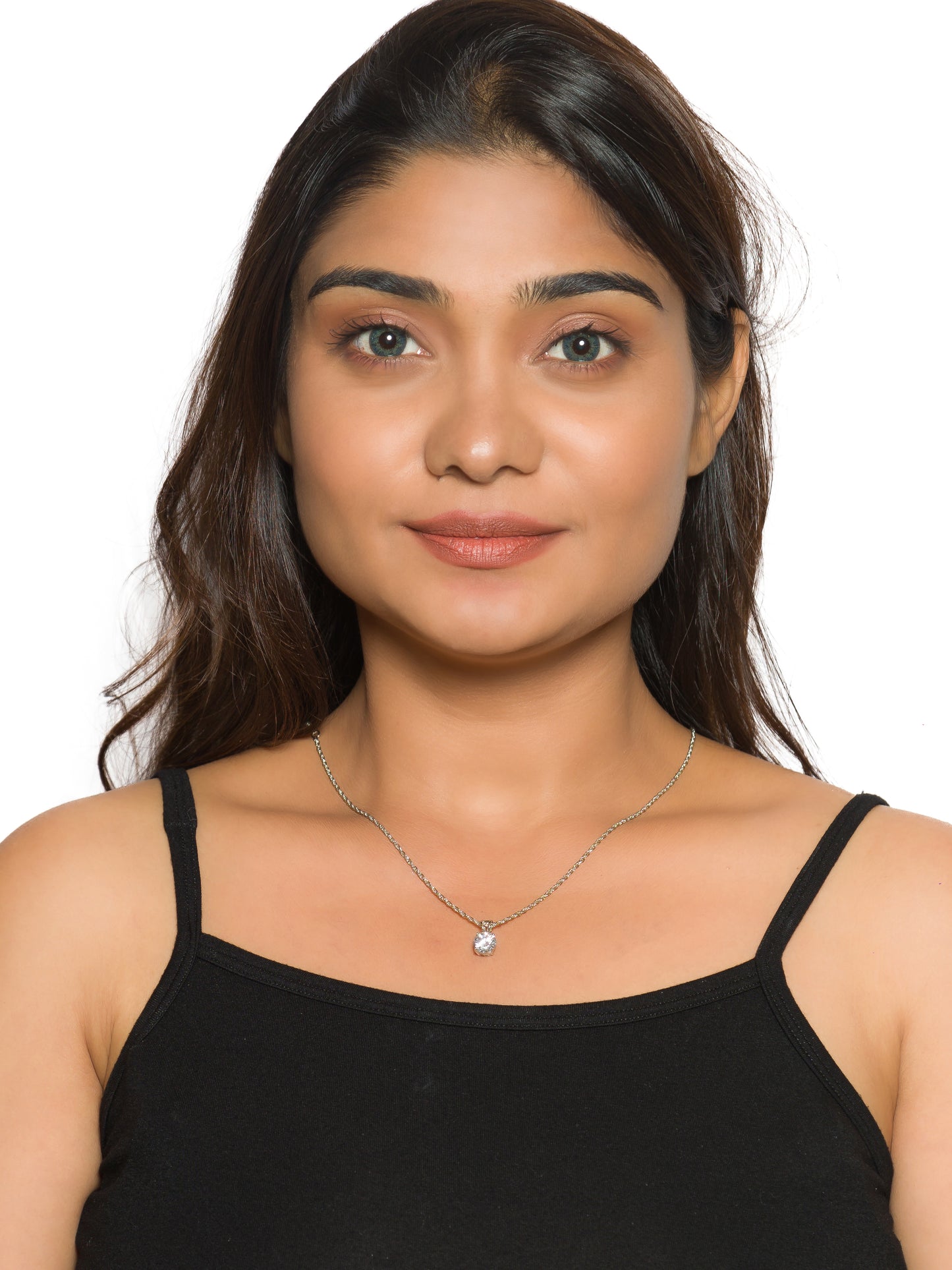 Ethereal Solitaire Diamond Pendant