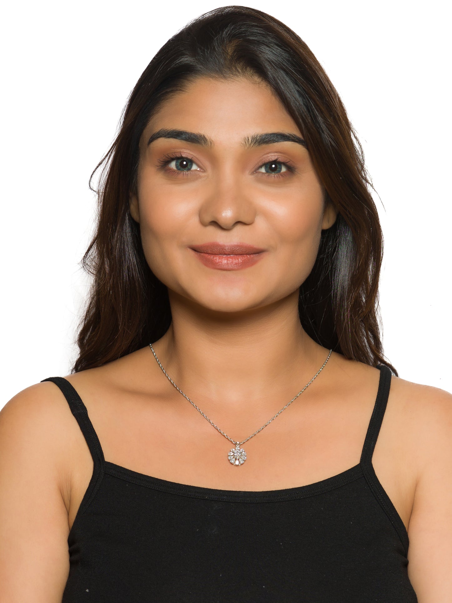 Snowflake Whisper Diamond Pendant