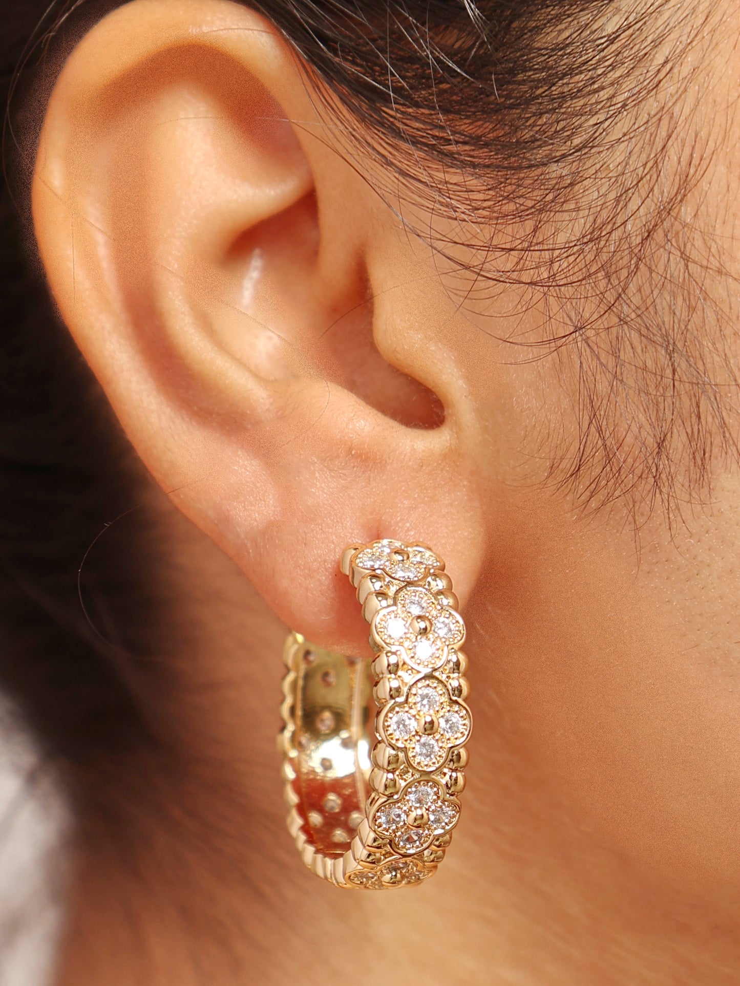 Stellar Filigree Hoops