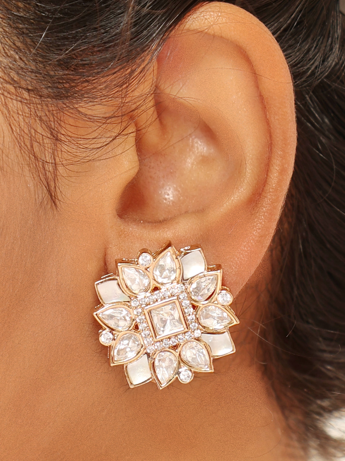 Samira Crystal Beaded Choker Set With Earrings