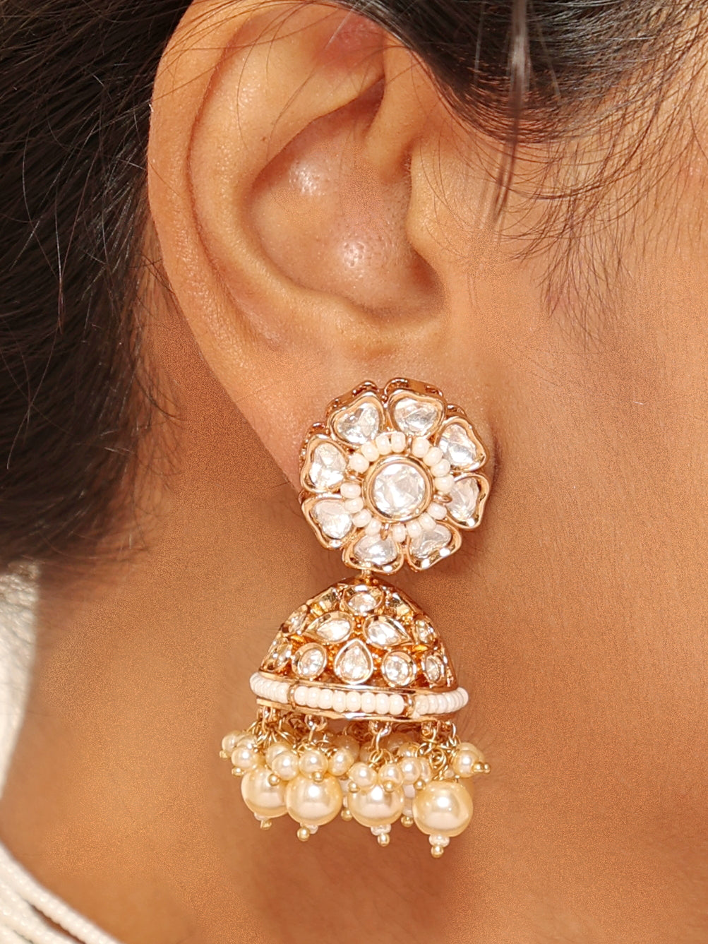 Nadya Kudun Beaded Choker Set with Earrings