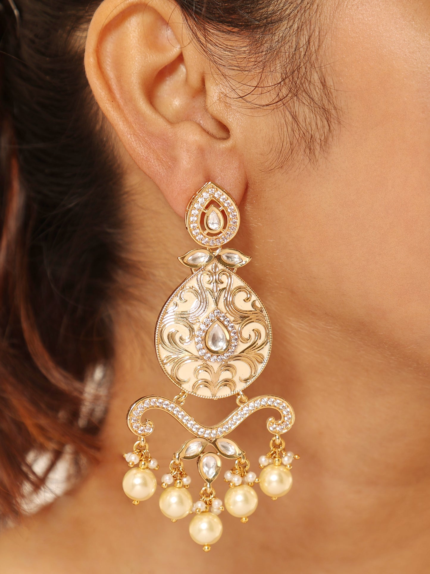 Blissful Filigree Drop Earrings
