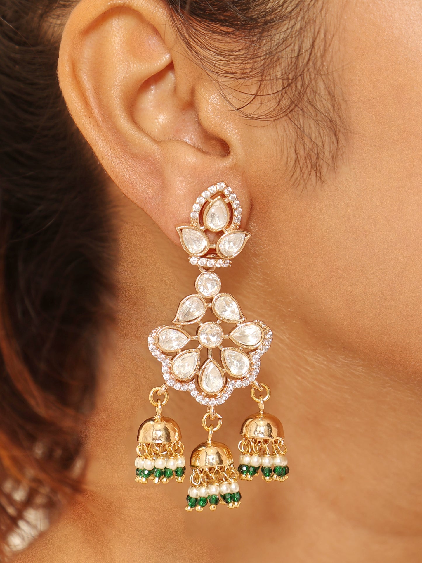 Gulnar Long Danglers Earrings