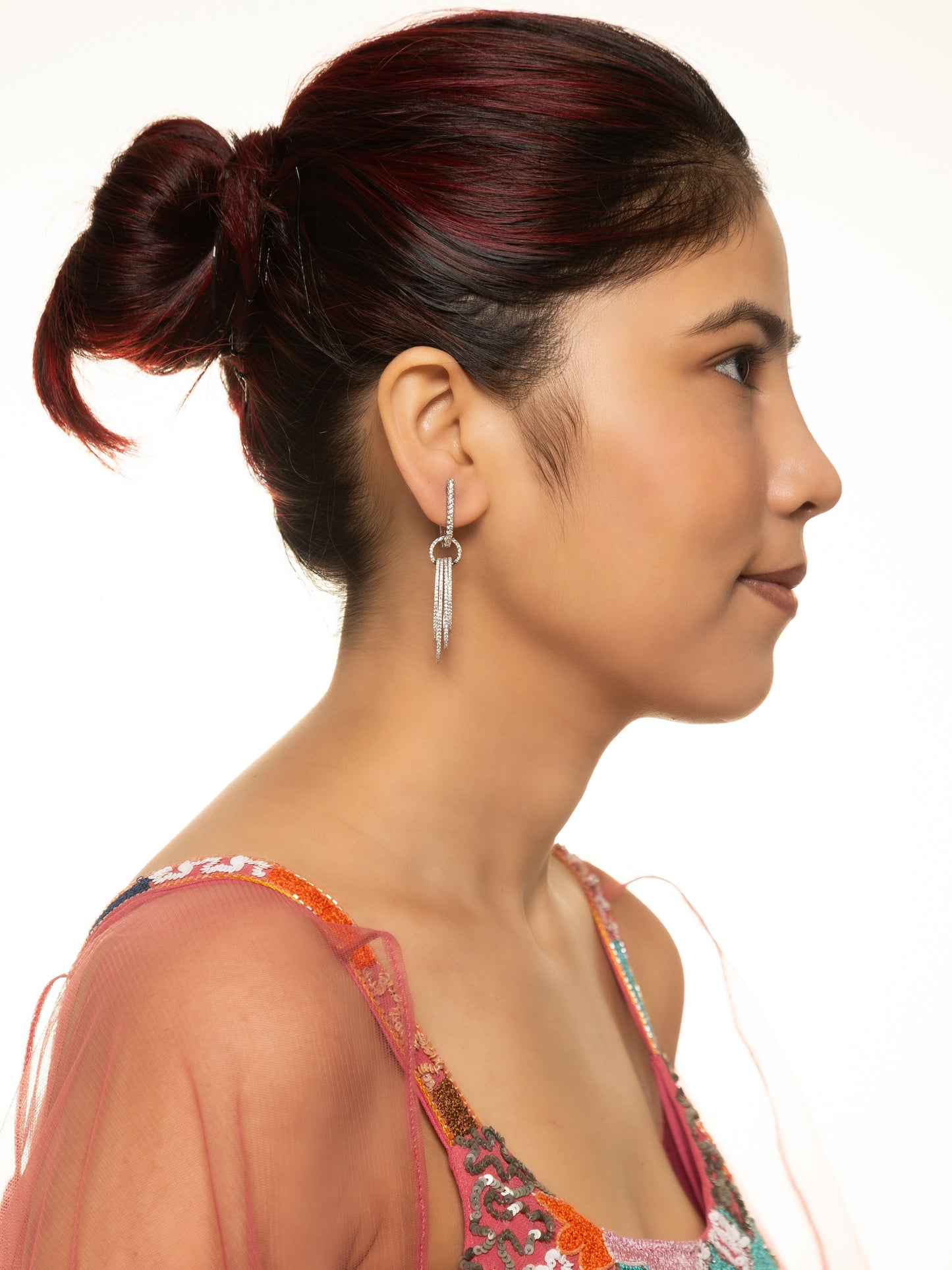 Lustrous Radiance Short Danglers