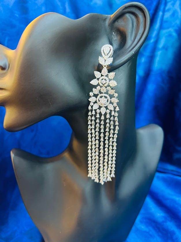 Lustrous Whisper Long Danglers