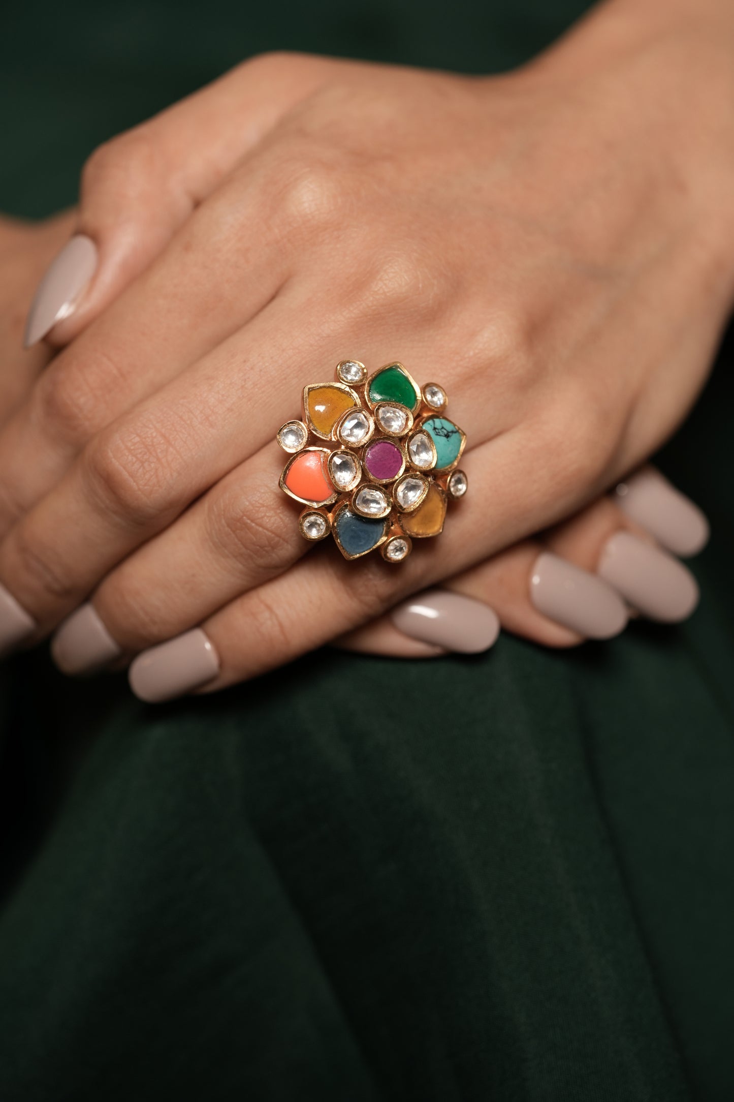 Kamal Kundan Spark Ring