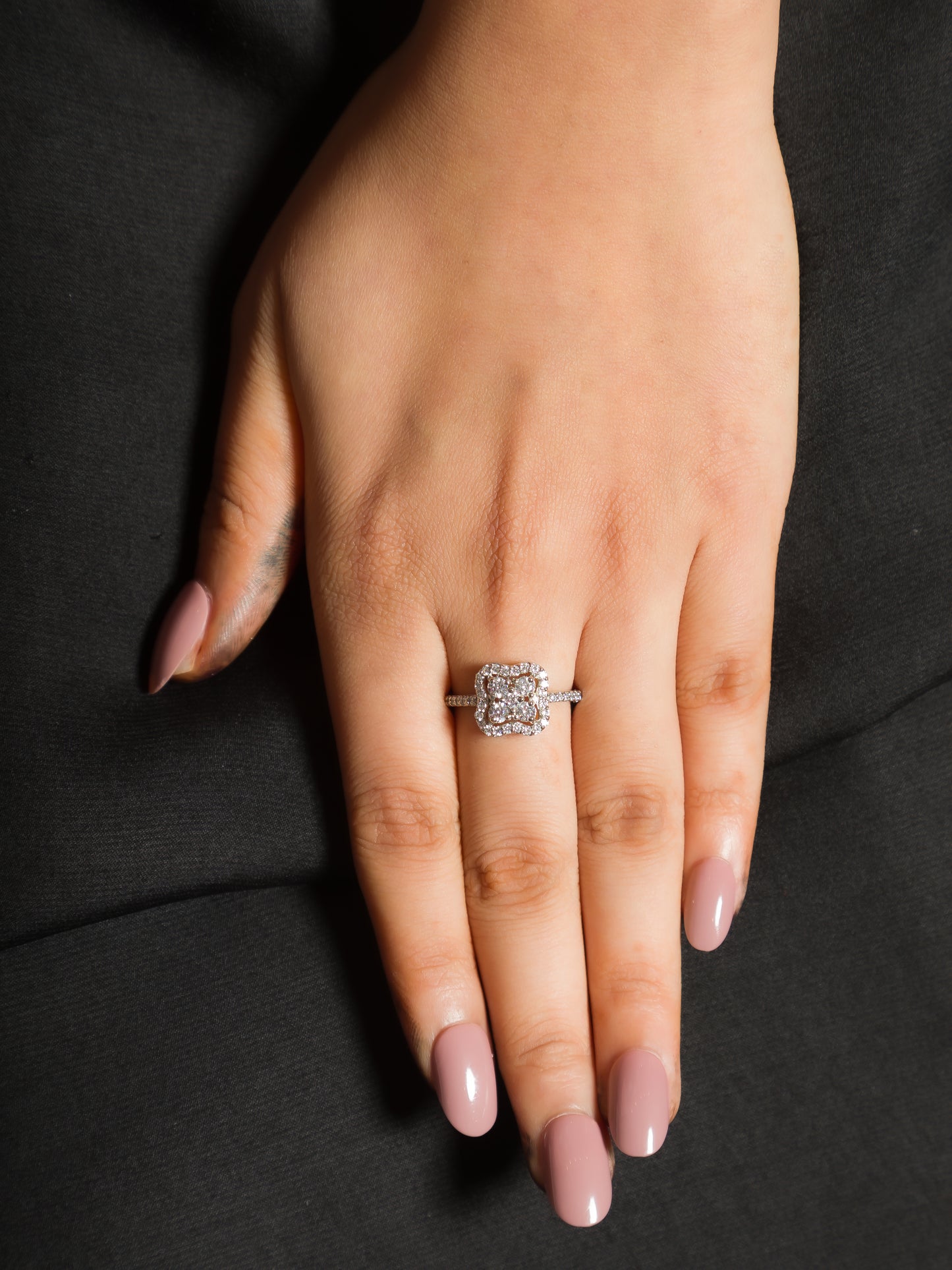 Royal Promise Cushion Ring