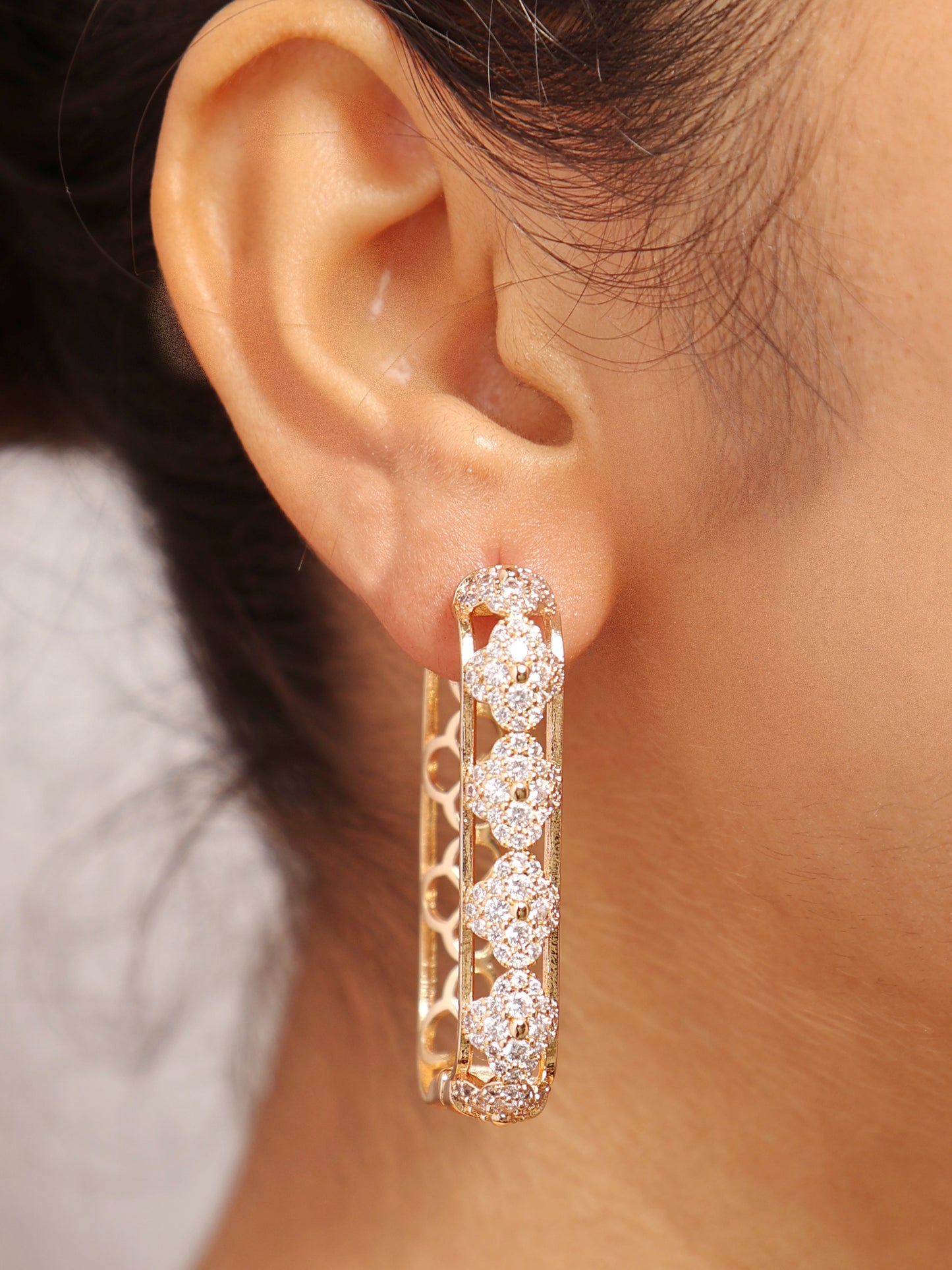 Glimmering Glamour Hoops