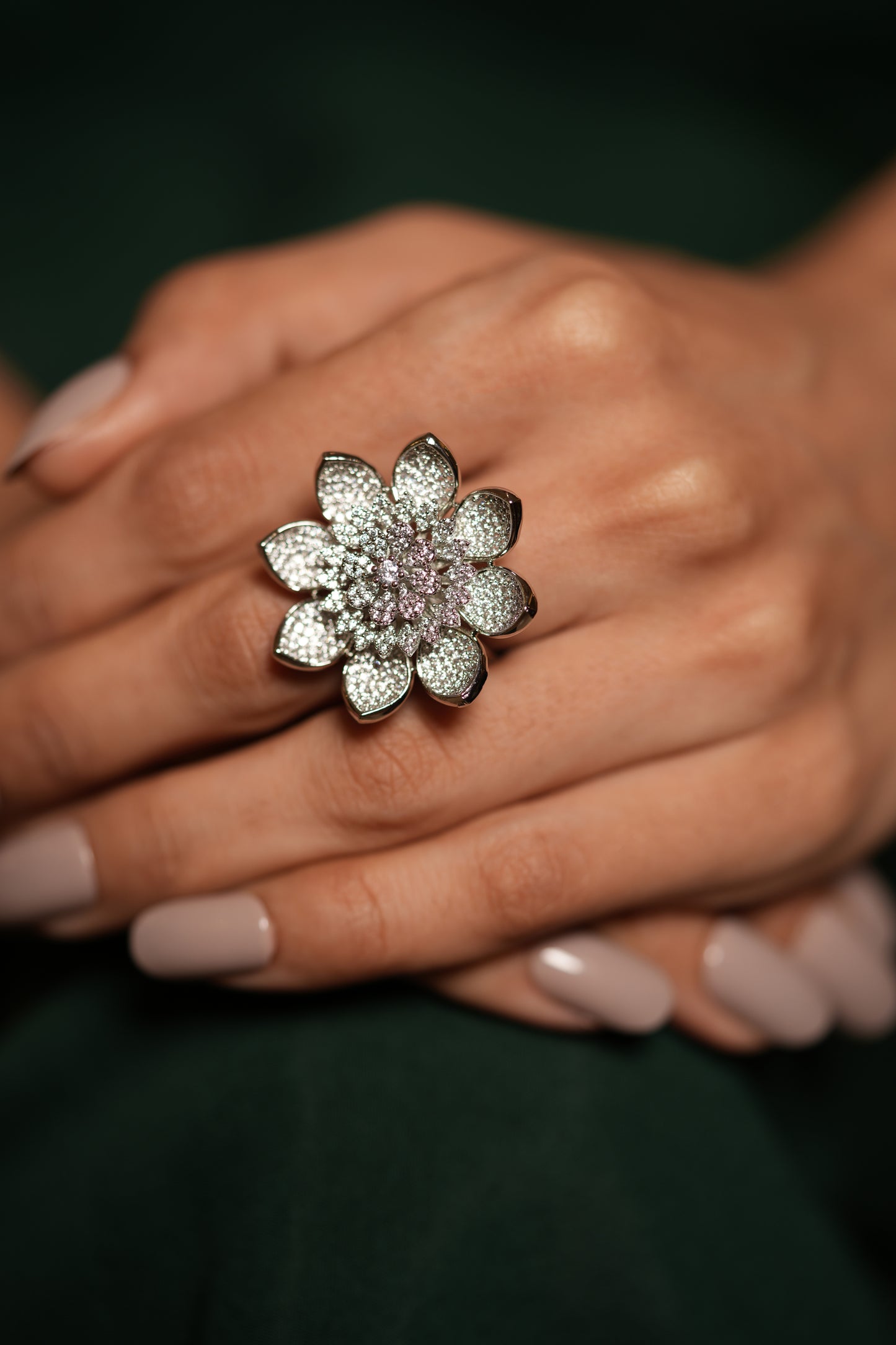 Starlit Cascade Ring