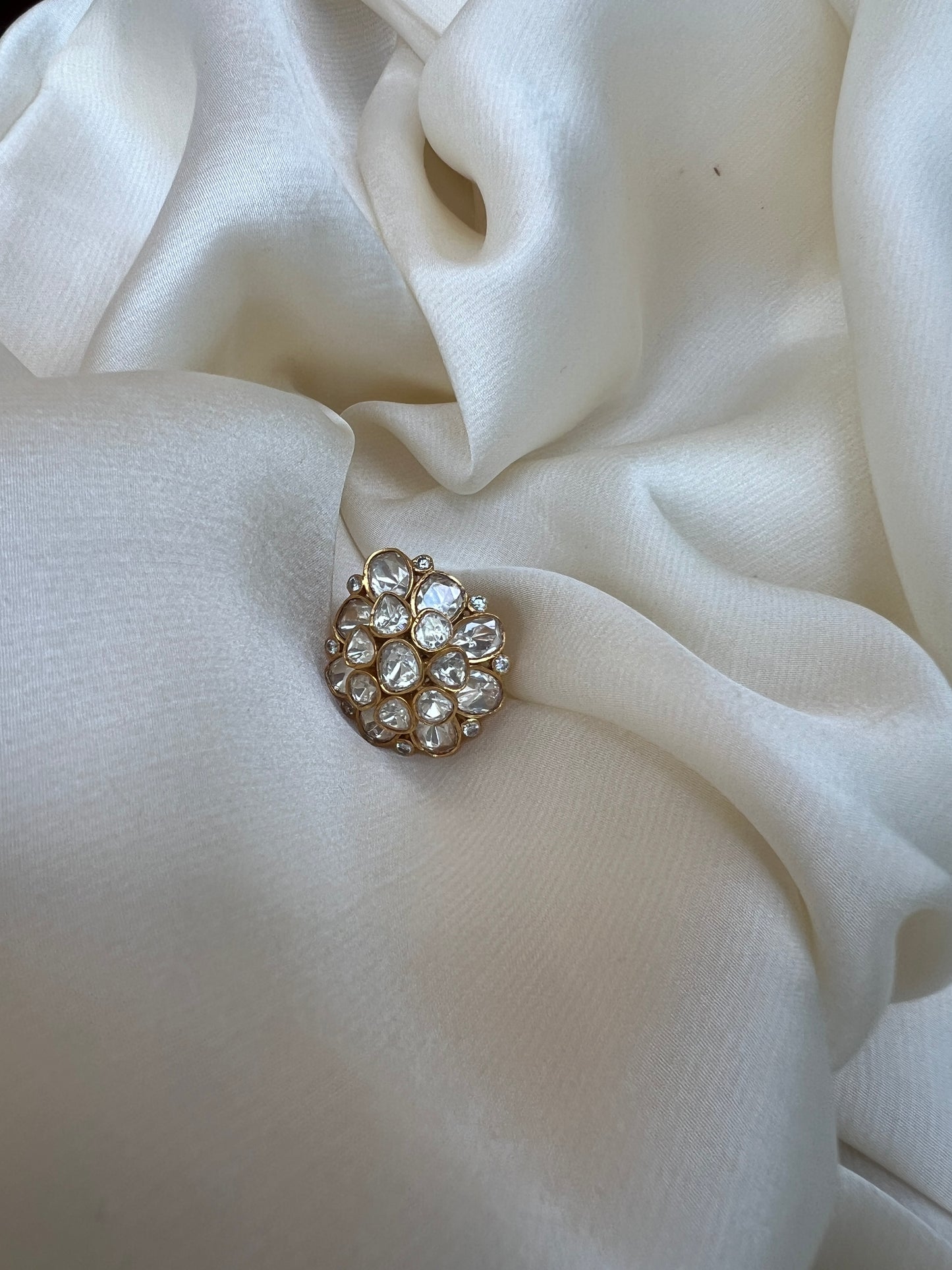 Twilight Whisper Kundan Spark Ring