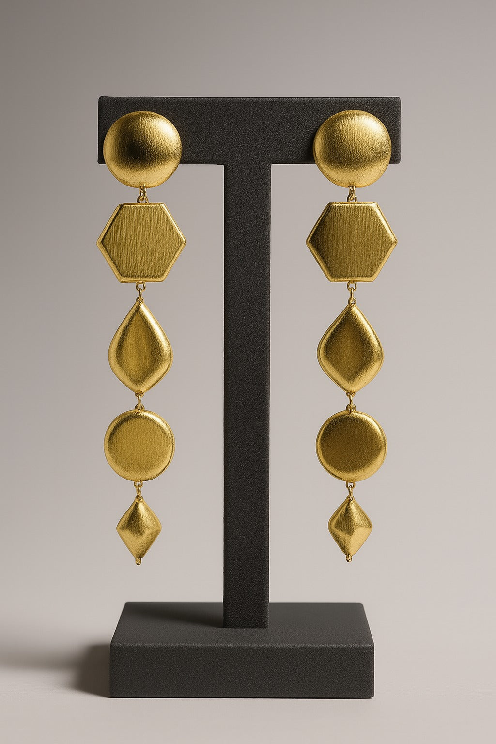 Geometrica Luxe Drop Earrings