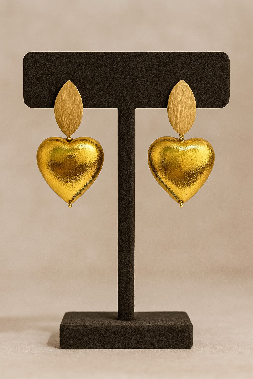 Golden Heart Luxe Earrings