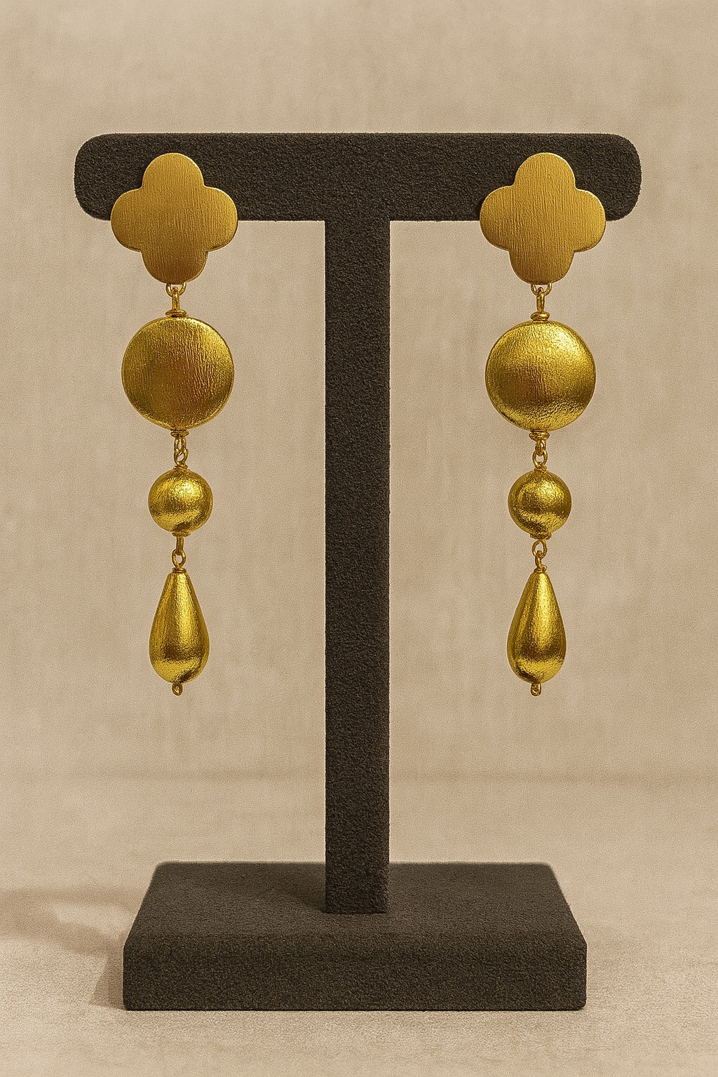 Aureus Clover Drop Earrings