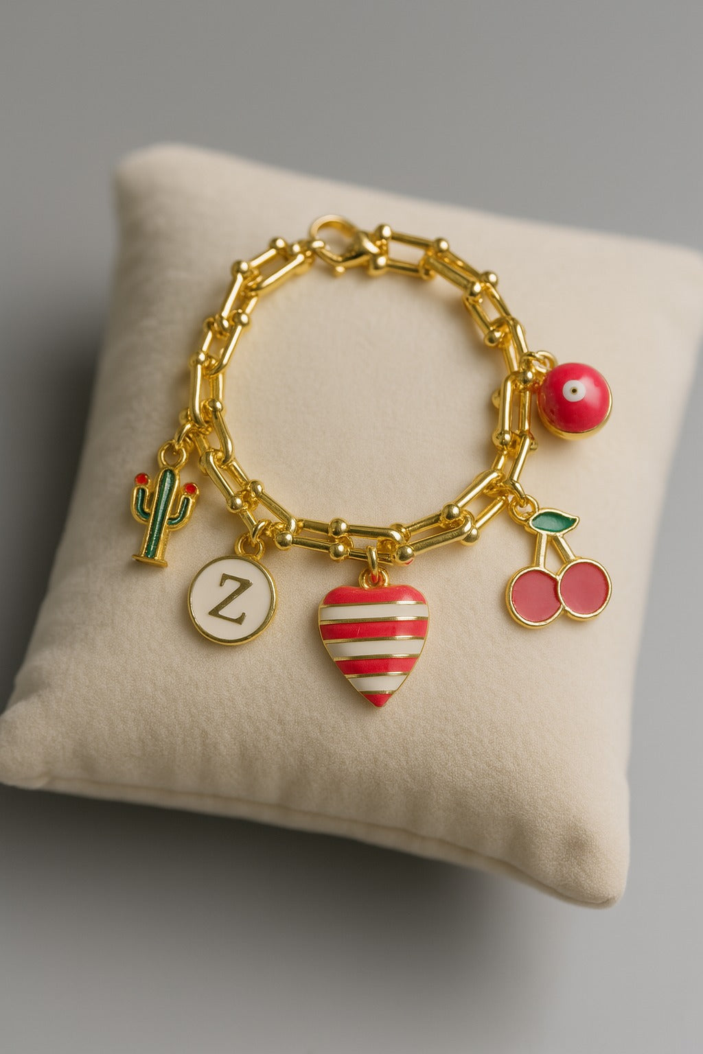 Golden Zest Charm Bracelet