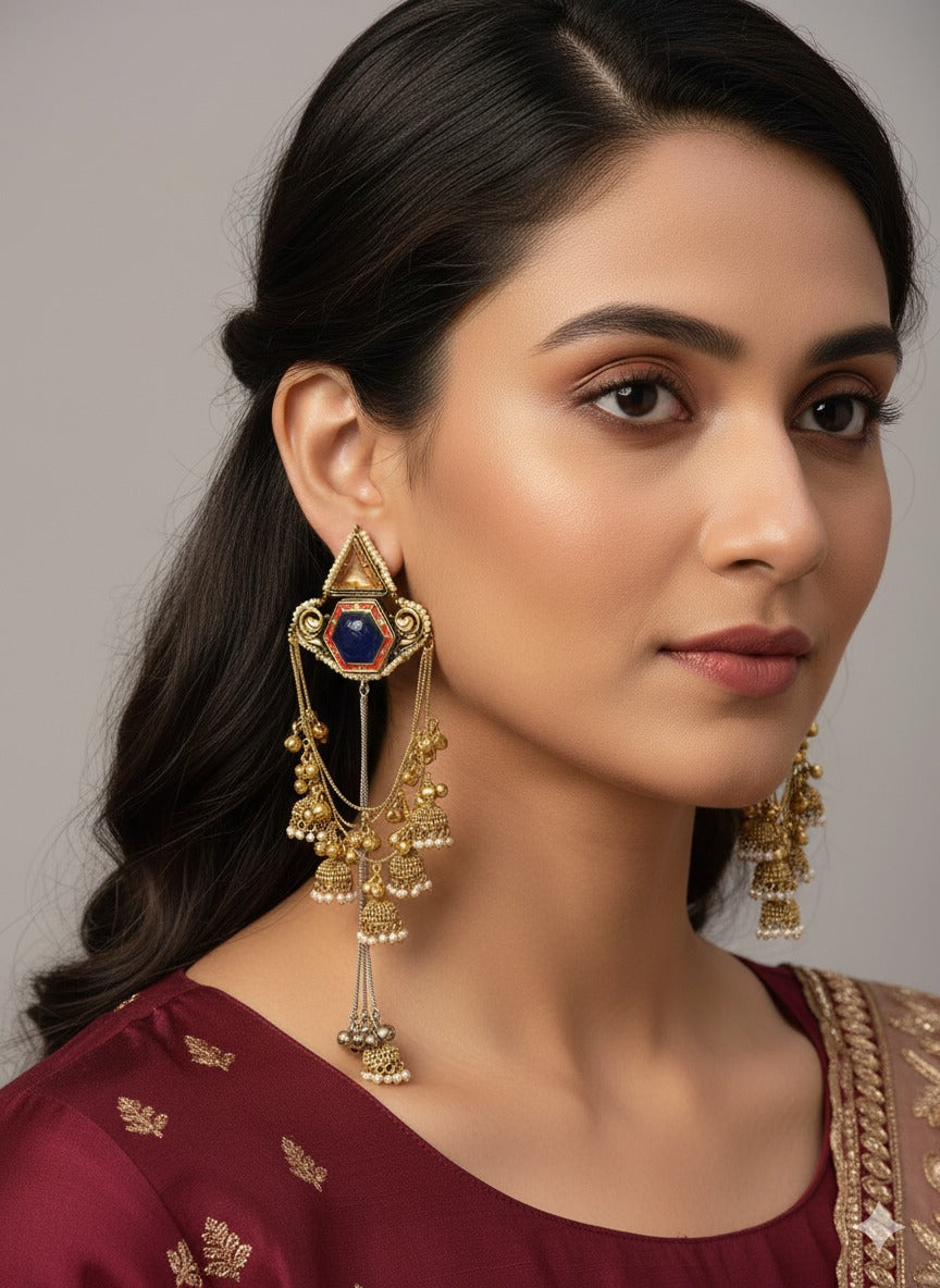 Majestic Temple Bells Earrings