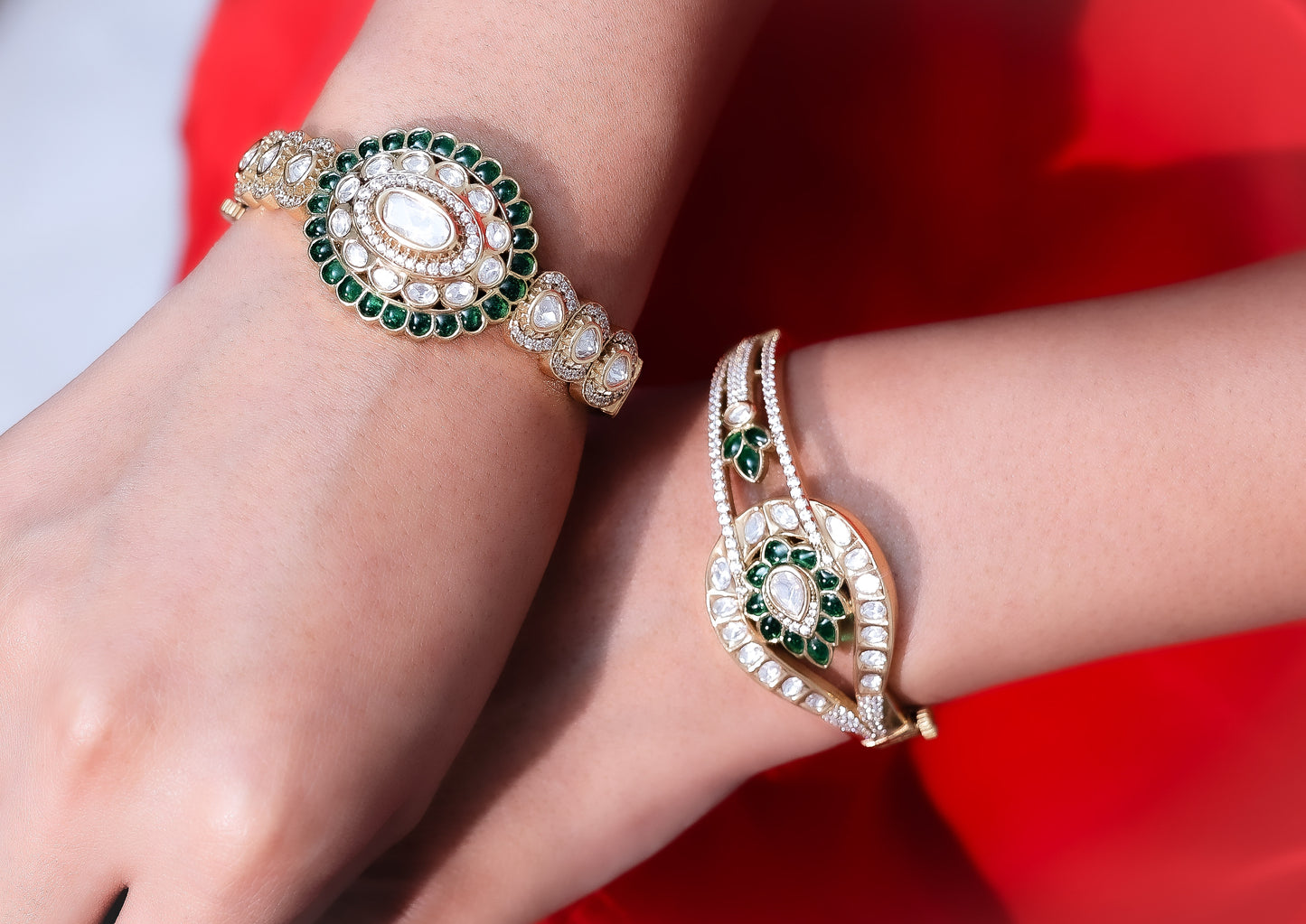 Maharani’s Emerald Glory Cuff