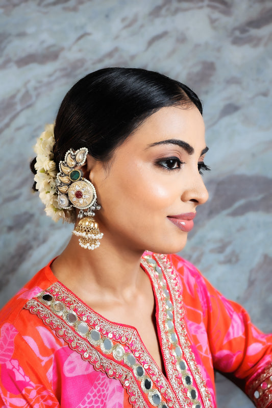 Royal Peacock Glow Jhumka