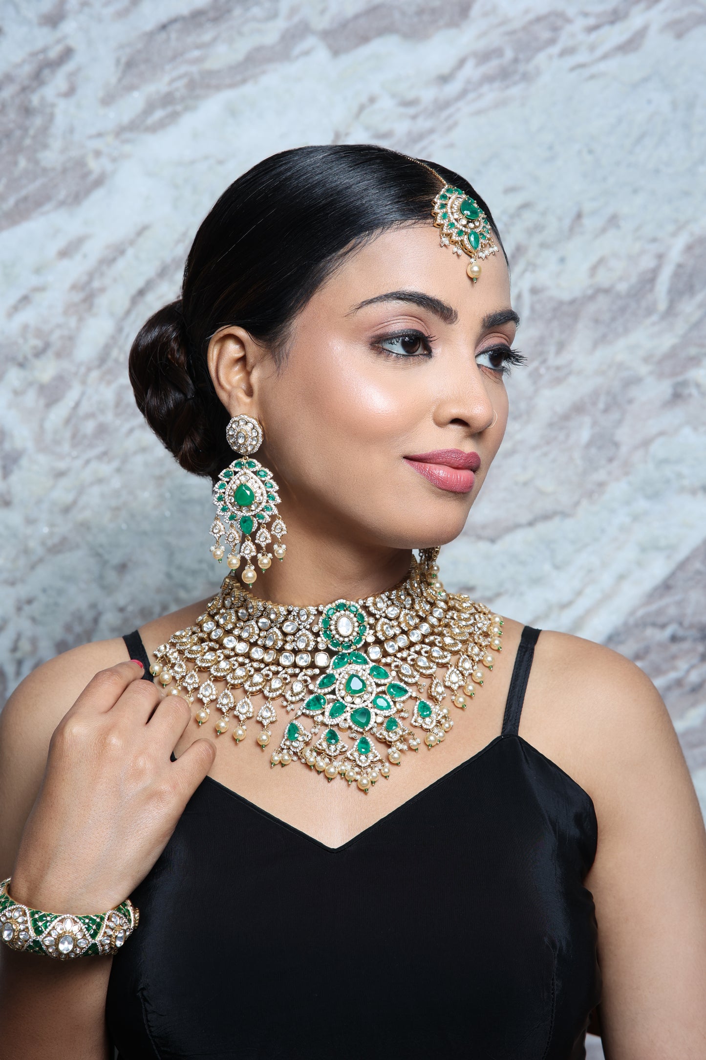Emerald Dynasty Bridal Ensemble Set