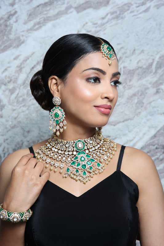 Emerald Dynasty Bridal Ensemble Set