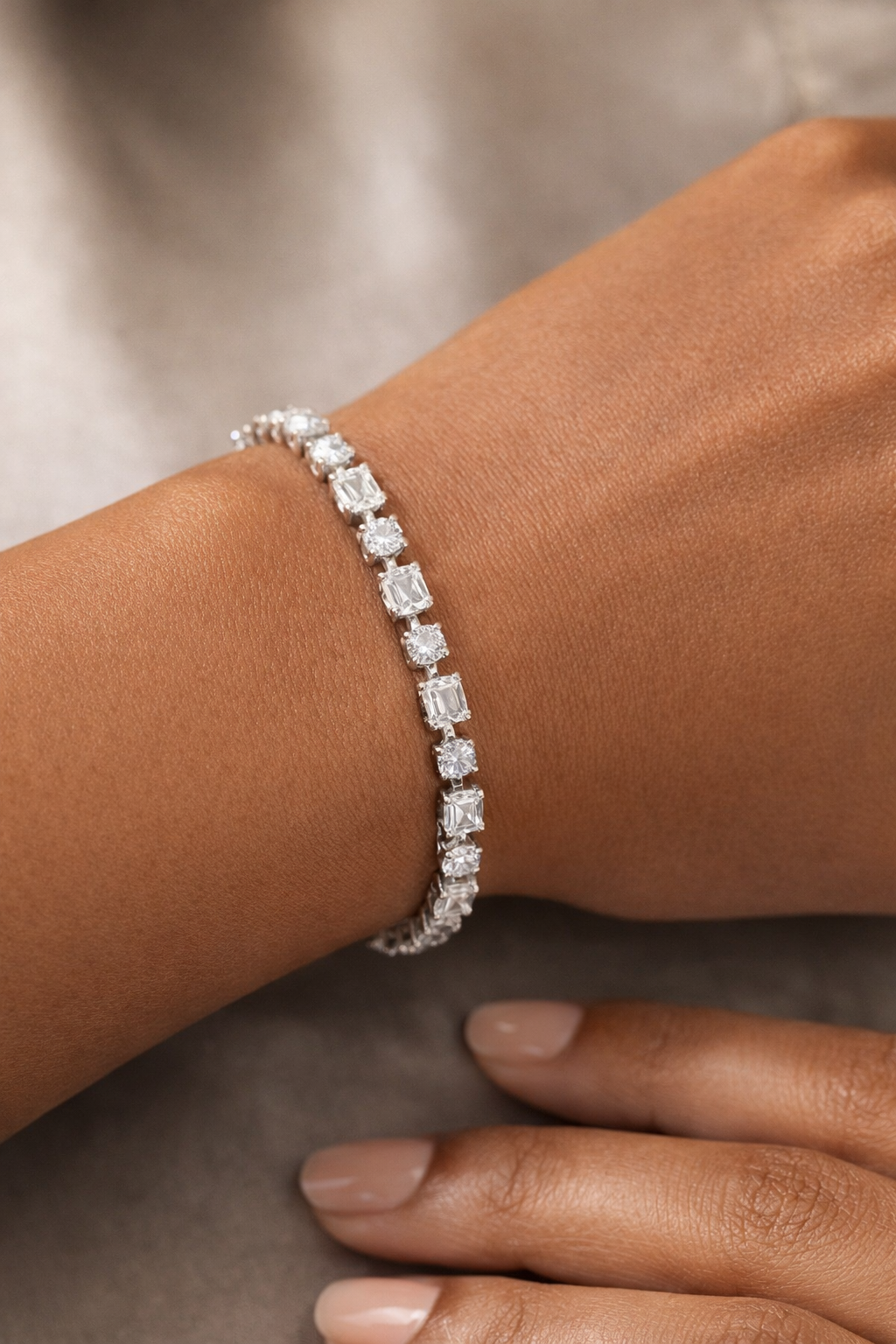 Alaya Crystal Line Bracelet