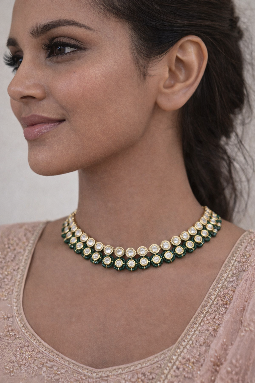 Avni Bloom Pearl Necklace Set