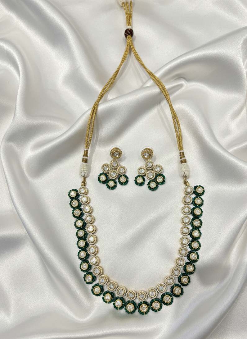 Avni Bloom Pearl Necklace Set