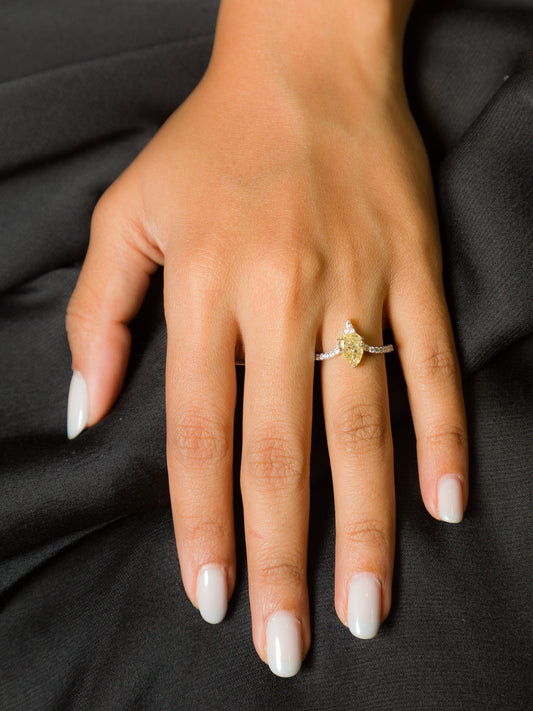 Canary Blossom Ring