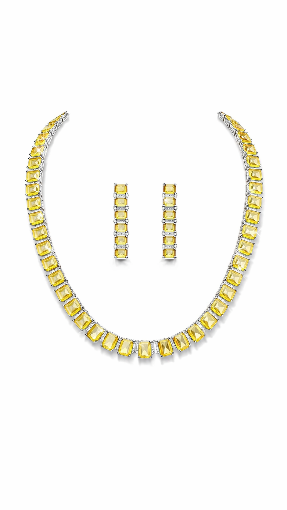 Elara Prism Tennis Necklace Set