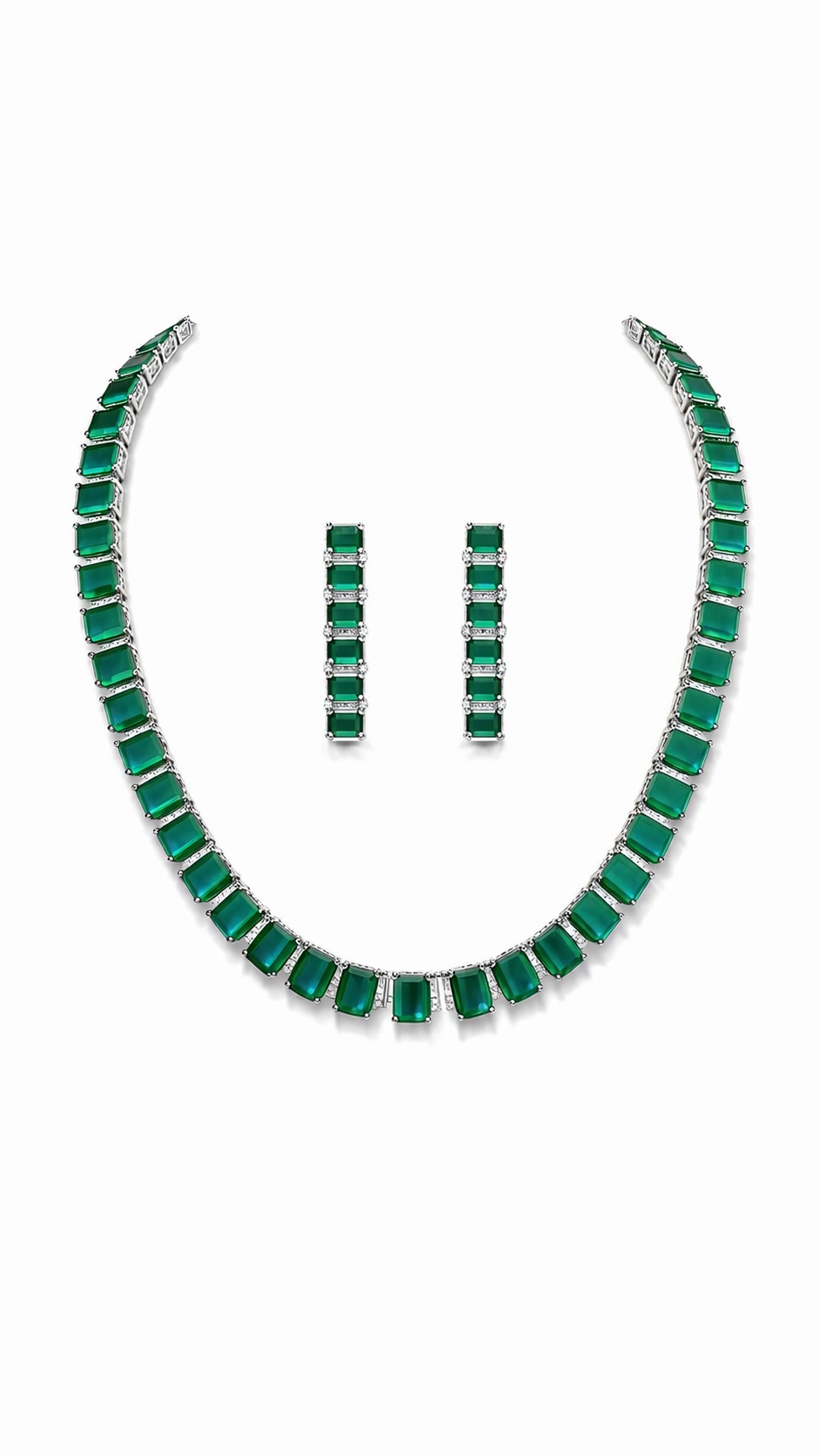 Elara Prism Tennis Necklace Set