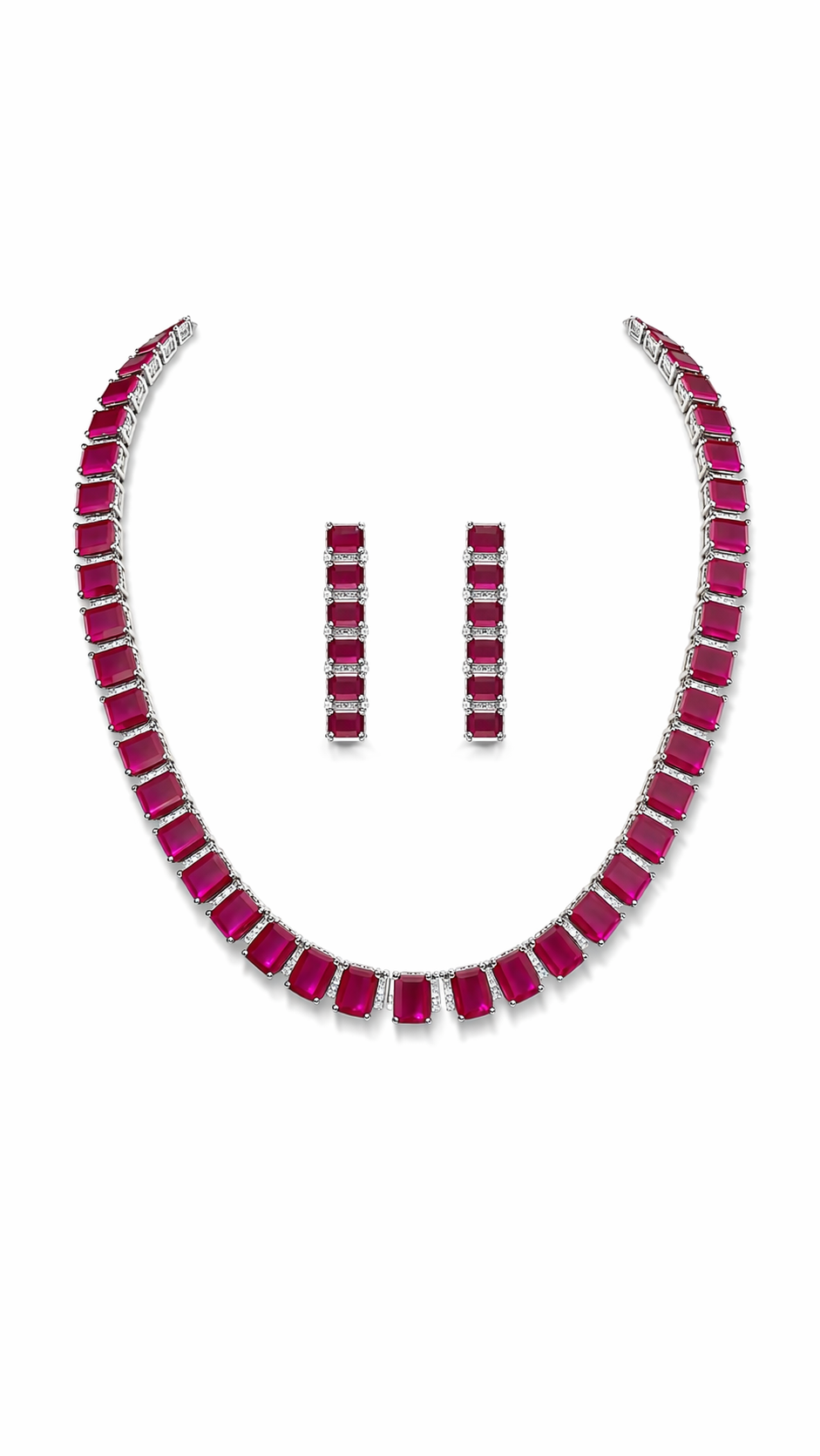 Elara Prism Tennis Necklace Set