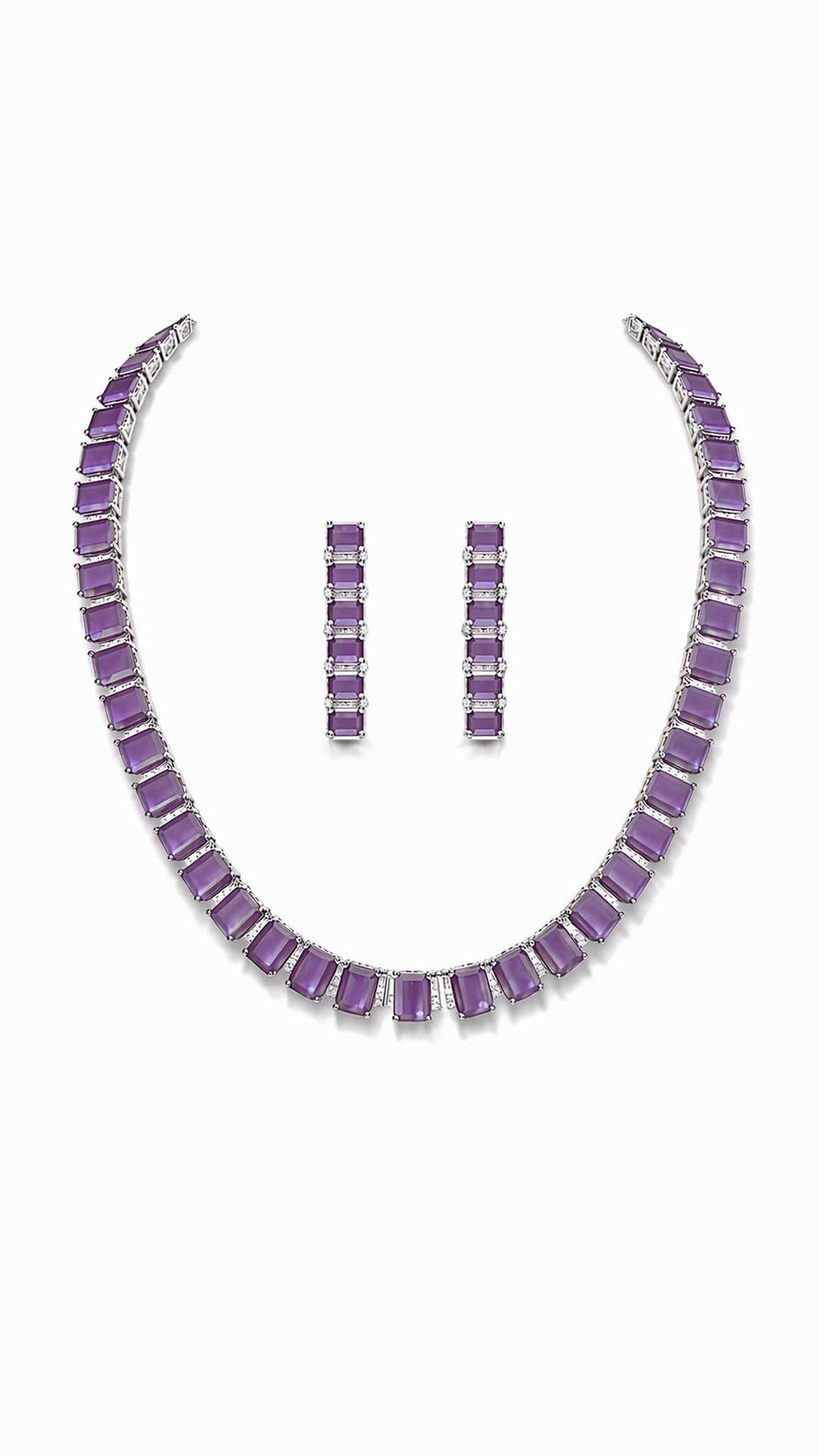 Elara Prism Tennis Necklace Set