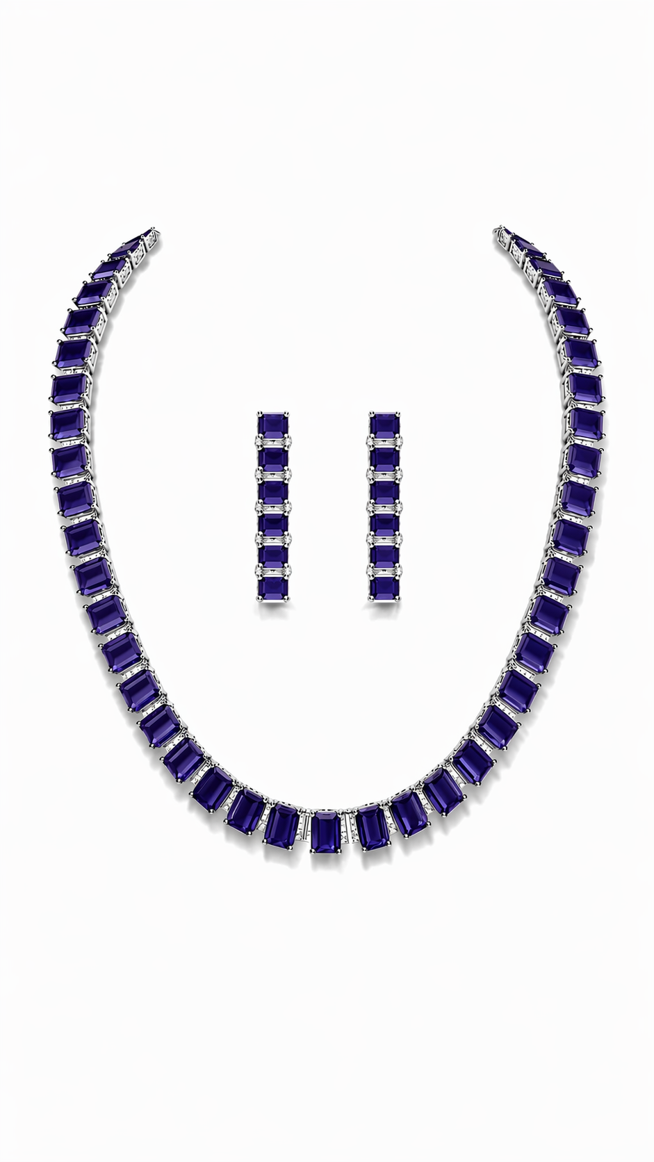 Elara Prism Tennis Necklace Set