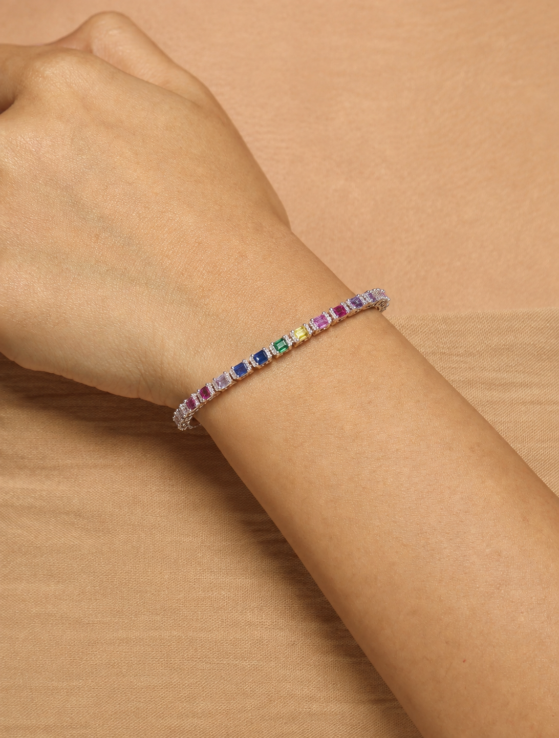 Prisma Rainbow Tennis Bracelet