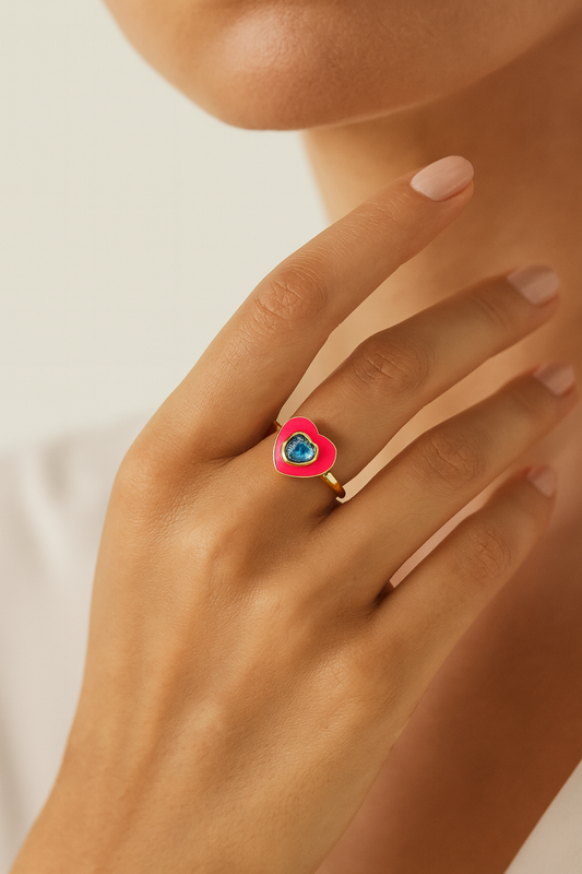 Electric Heart Glow Ring