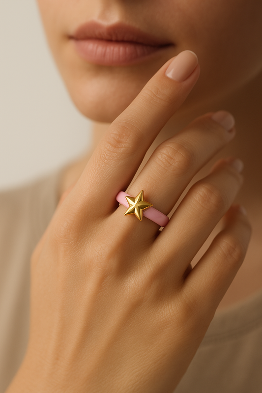 Blush Nova Star Ring