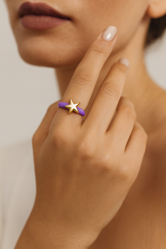 Violet Starbeam Ring