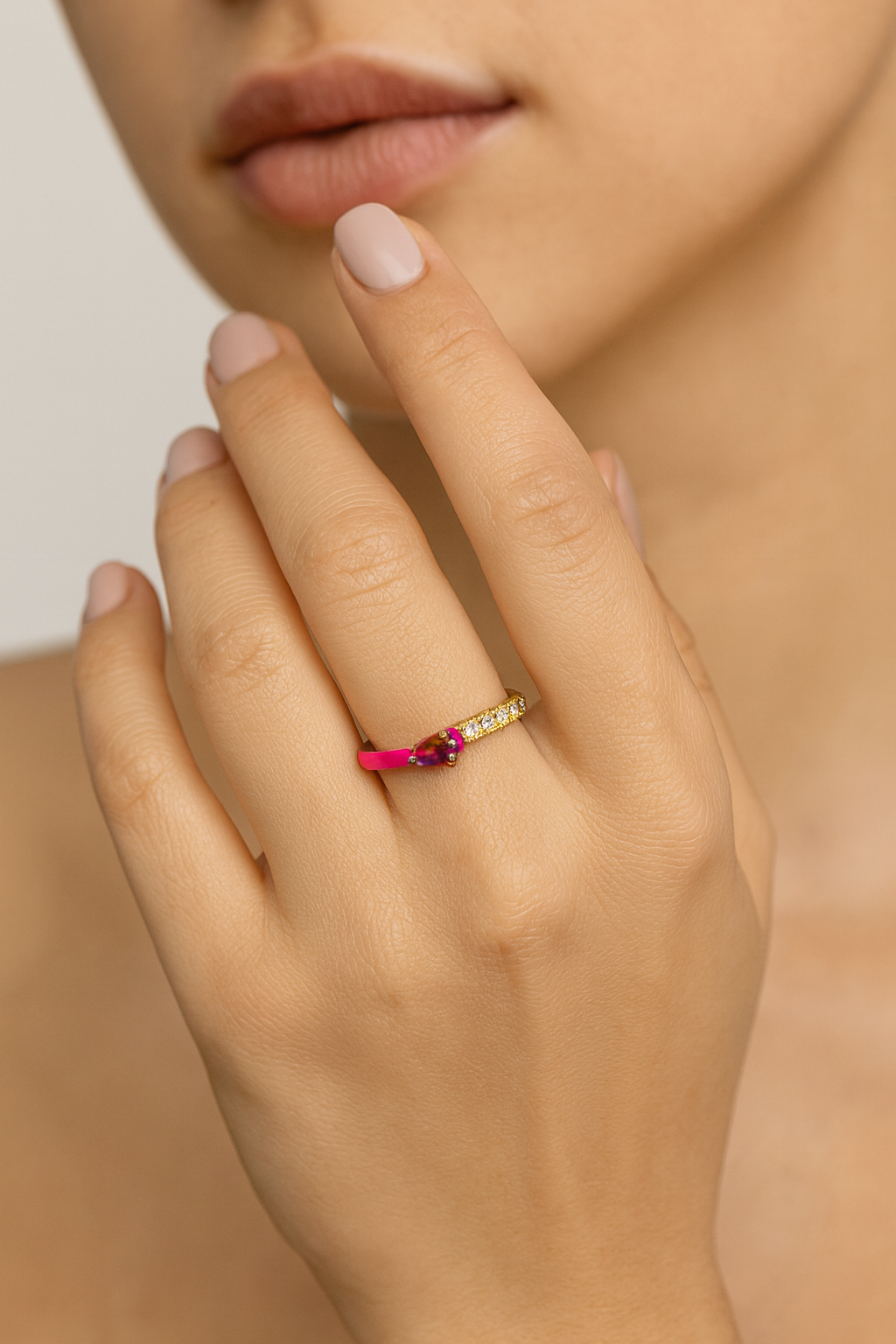Berry Luxe Wrap Ring