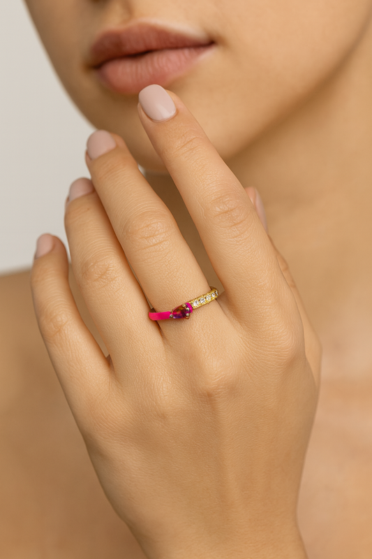 Berry Luxe Wrap Ring