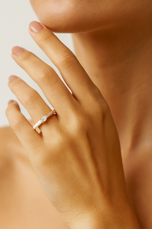 Ivory Spark Wrap Ring