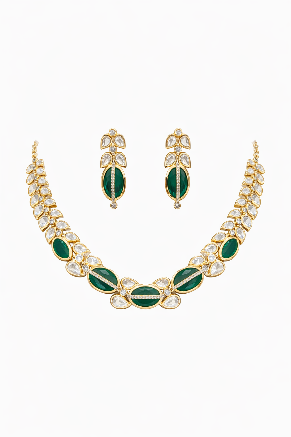 Verdéa Polki Grace Necklace Set