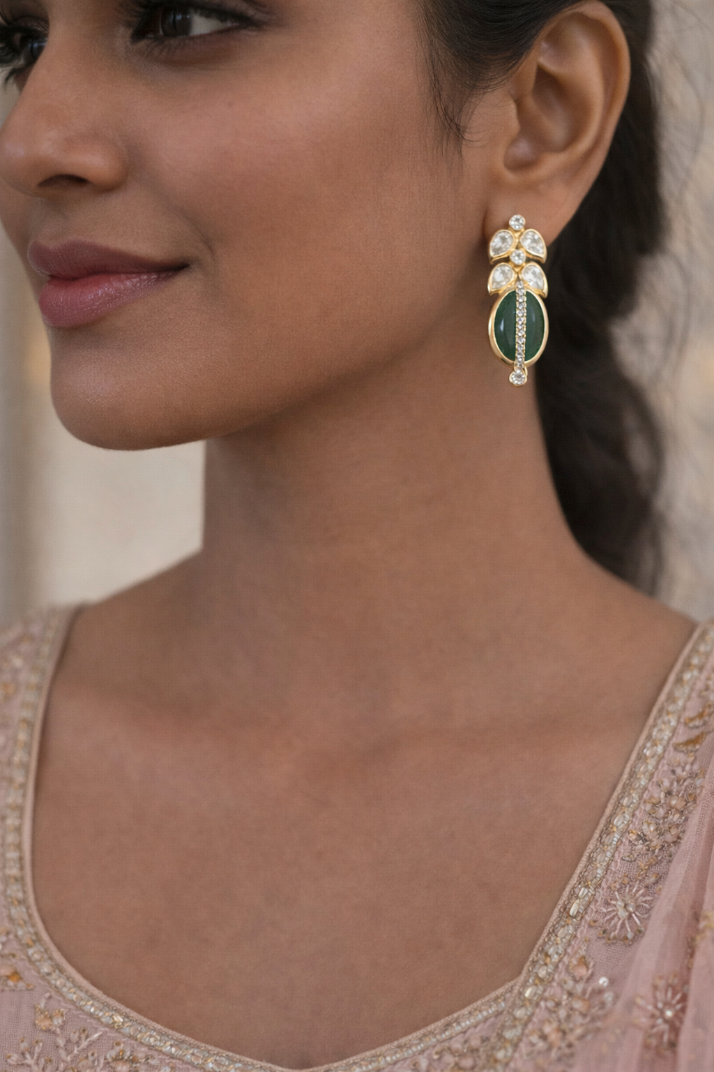 Verdéa Polki Grace Necklace Set