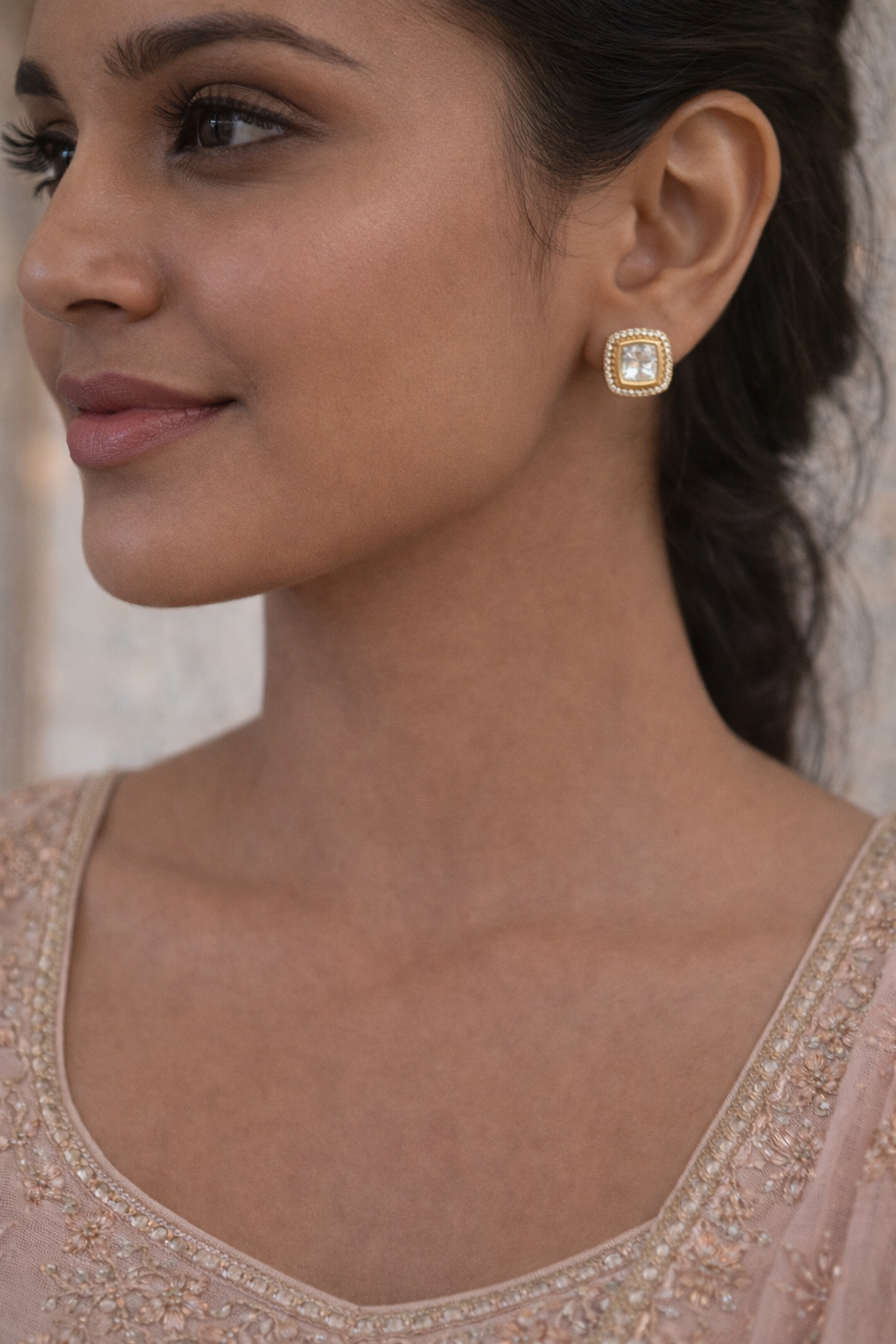 Ivora Polki Pearl Choker Set