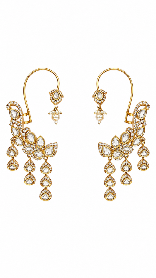 Noor Royale Kundan Ear Cuffs