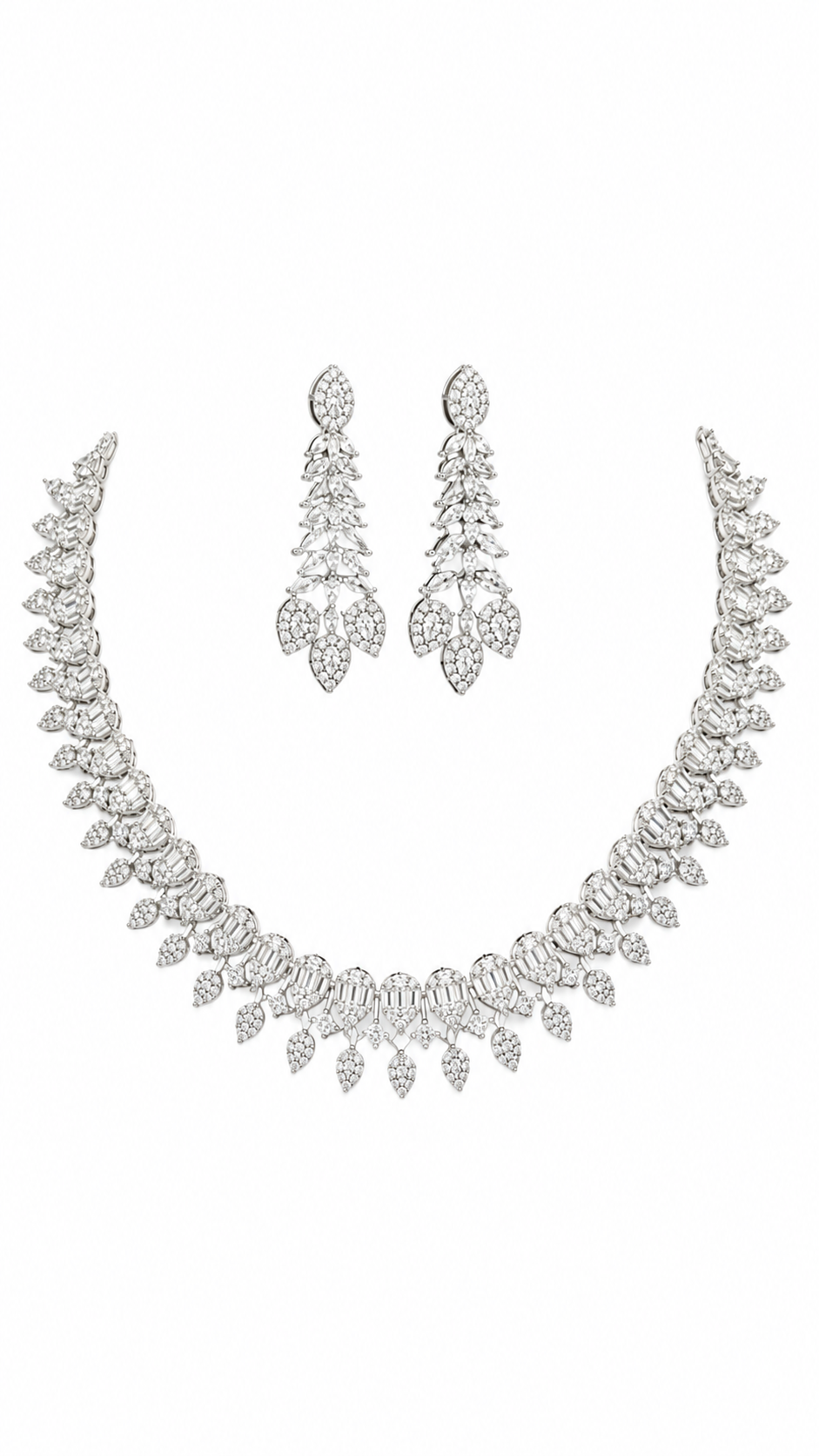 Aurelia Cascade Diamond Necklace Set